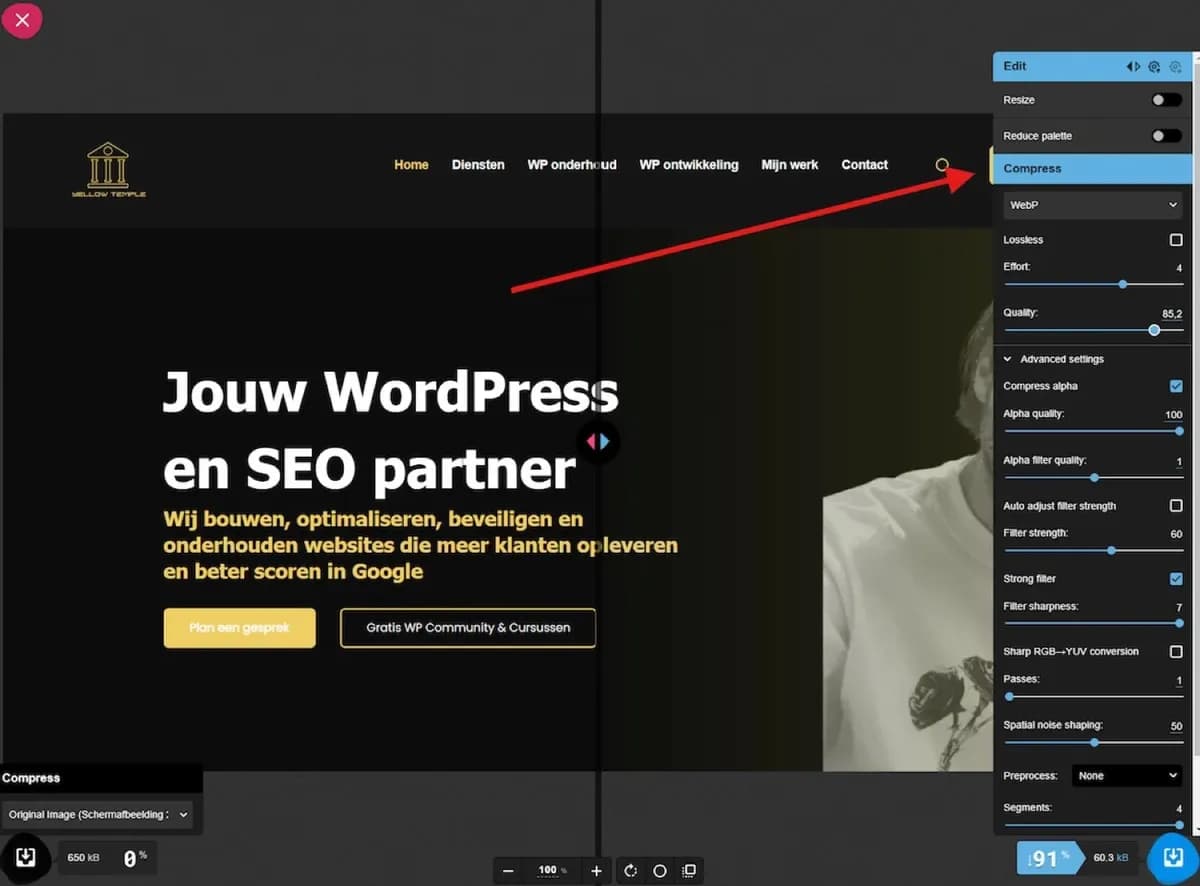 WordPress afbeeldingen optimaliseren voor een snellere site
